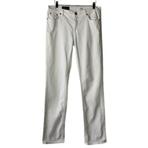 J. Crew White Jeans Straight Leg 28
